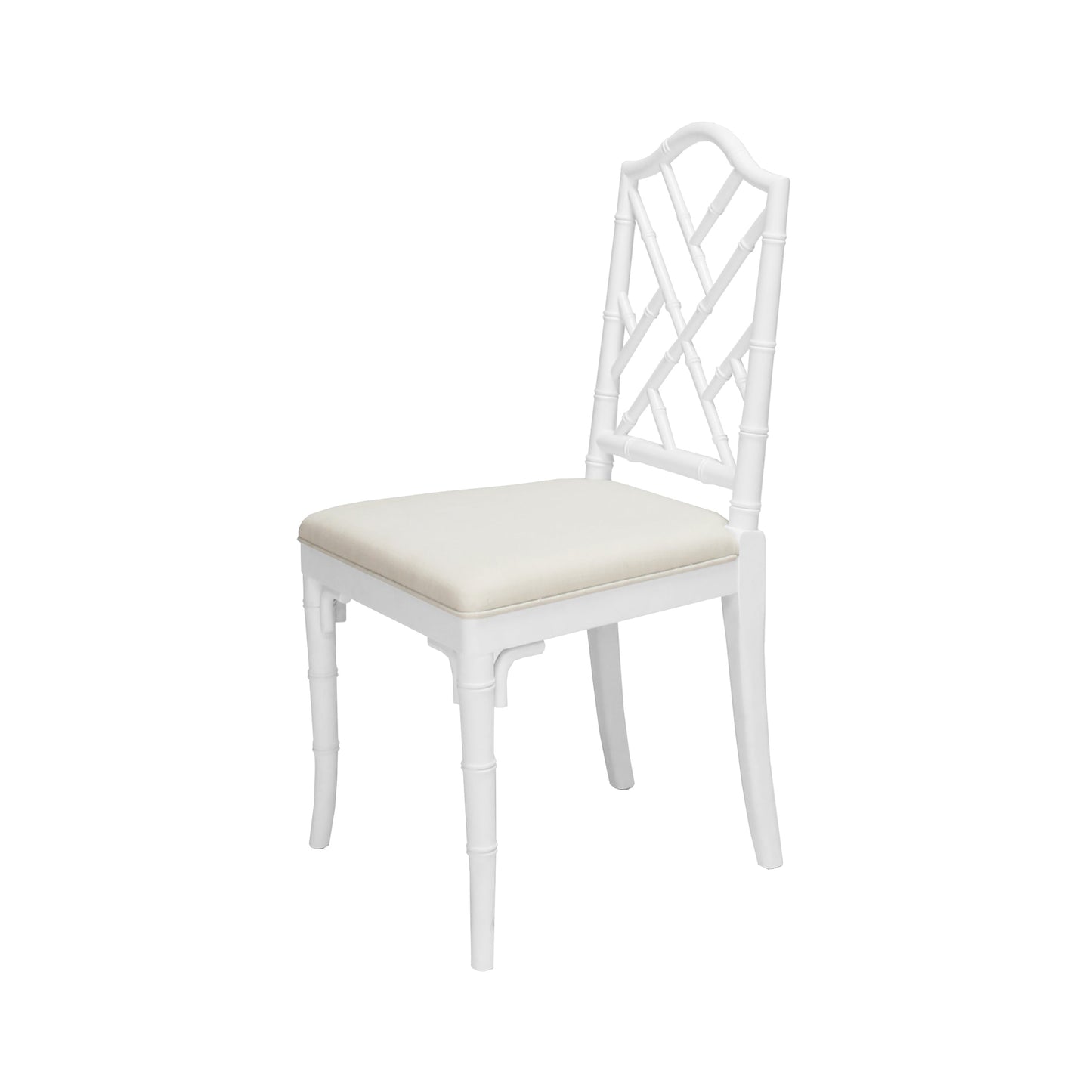 Chaise Bella White à motifs ajourés