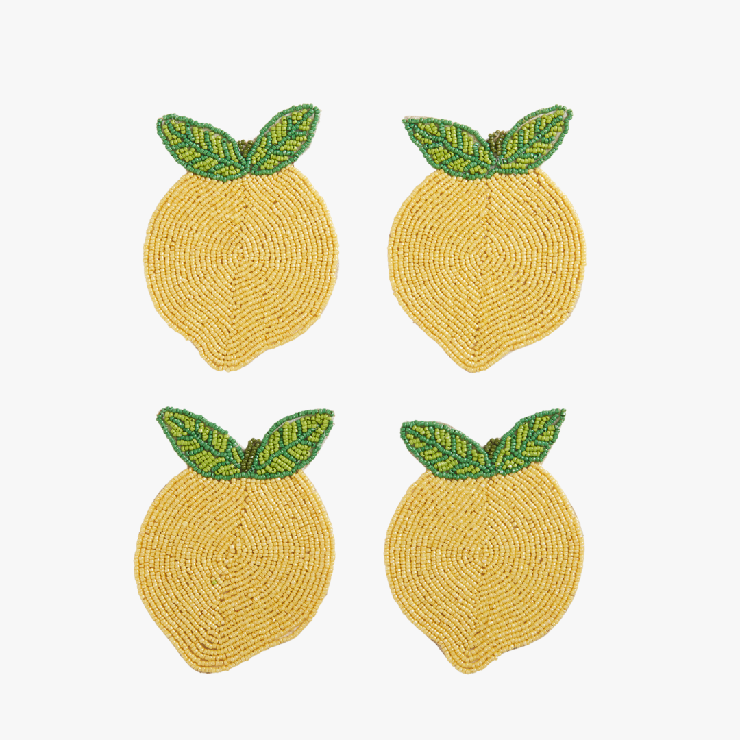 Ensemble de sous-verres citron