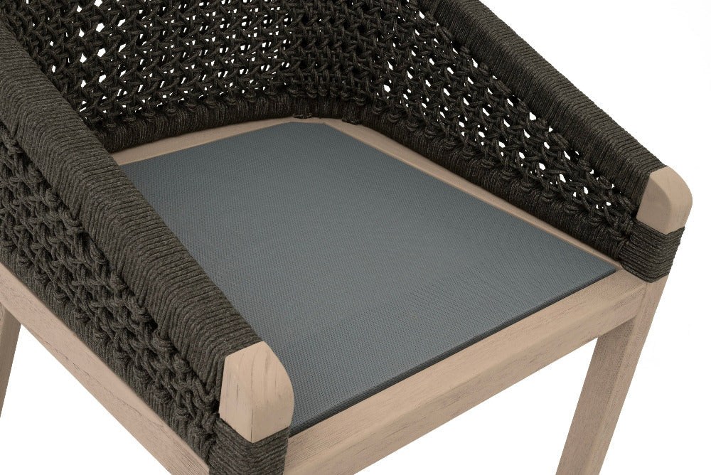 Tabouret de bar d'extérieur Naples couleur anthracite