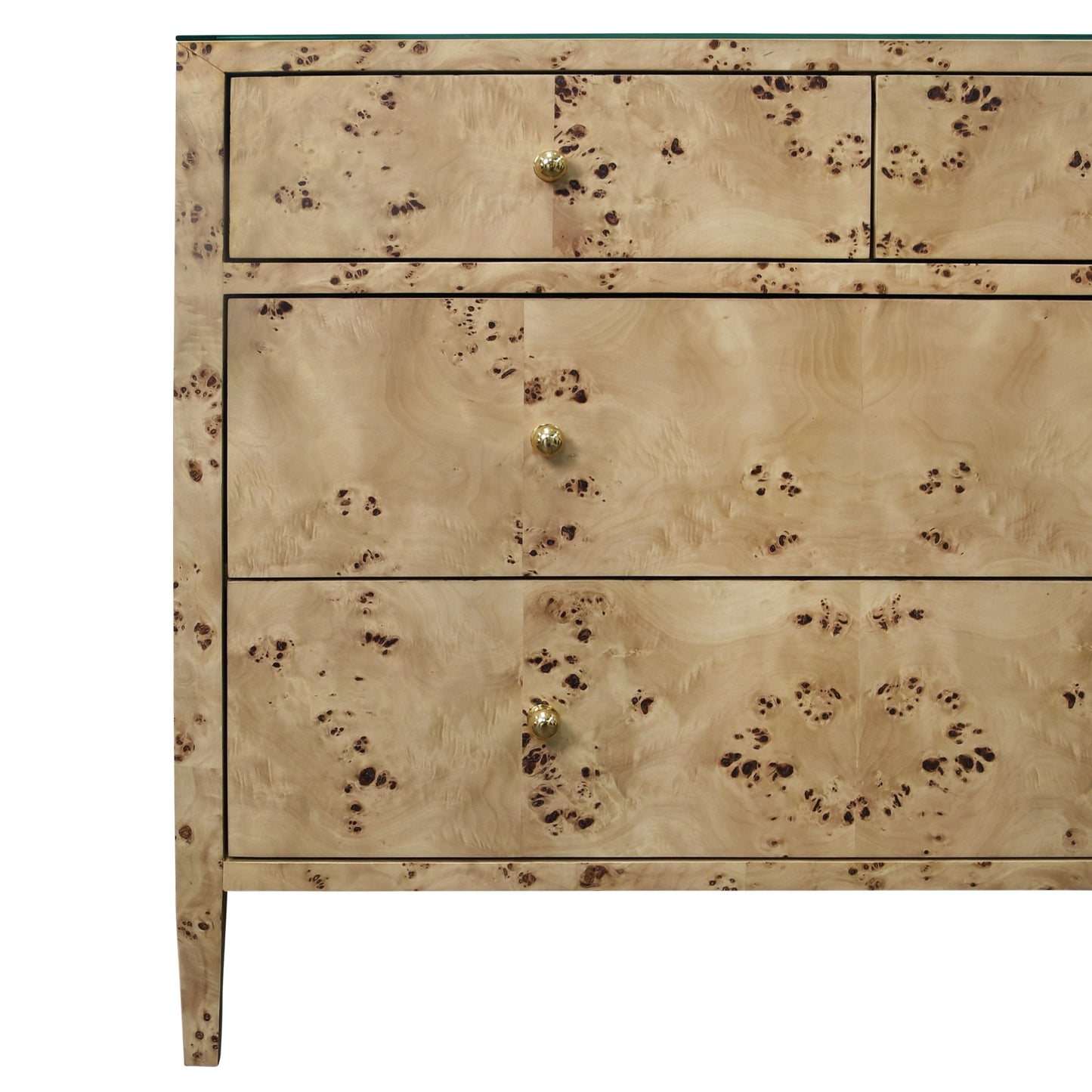 Coffre en loupe de bois saxonne