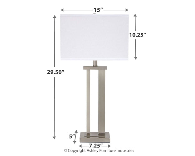Lampe de table en métal Aniela (2/CN)