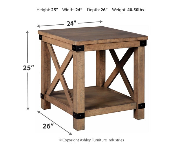 Table d'appoint rectangulaire Aldwin