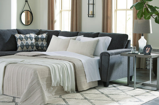 Canapé-lit sectionnel Abinger 2 pièces avec méridienne