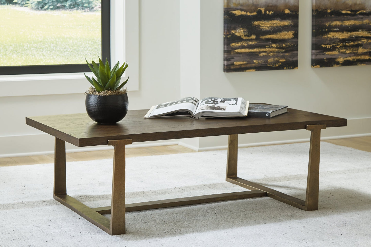 Table basse rectangulaire Balintmore