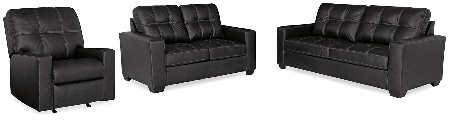 Canapé, causeuse et fauteuil inclinable Barlin Mills