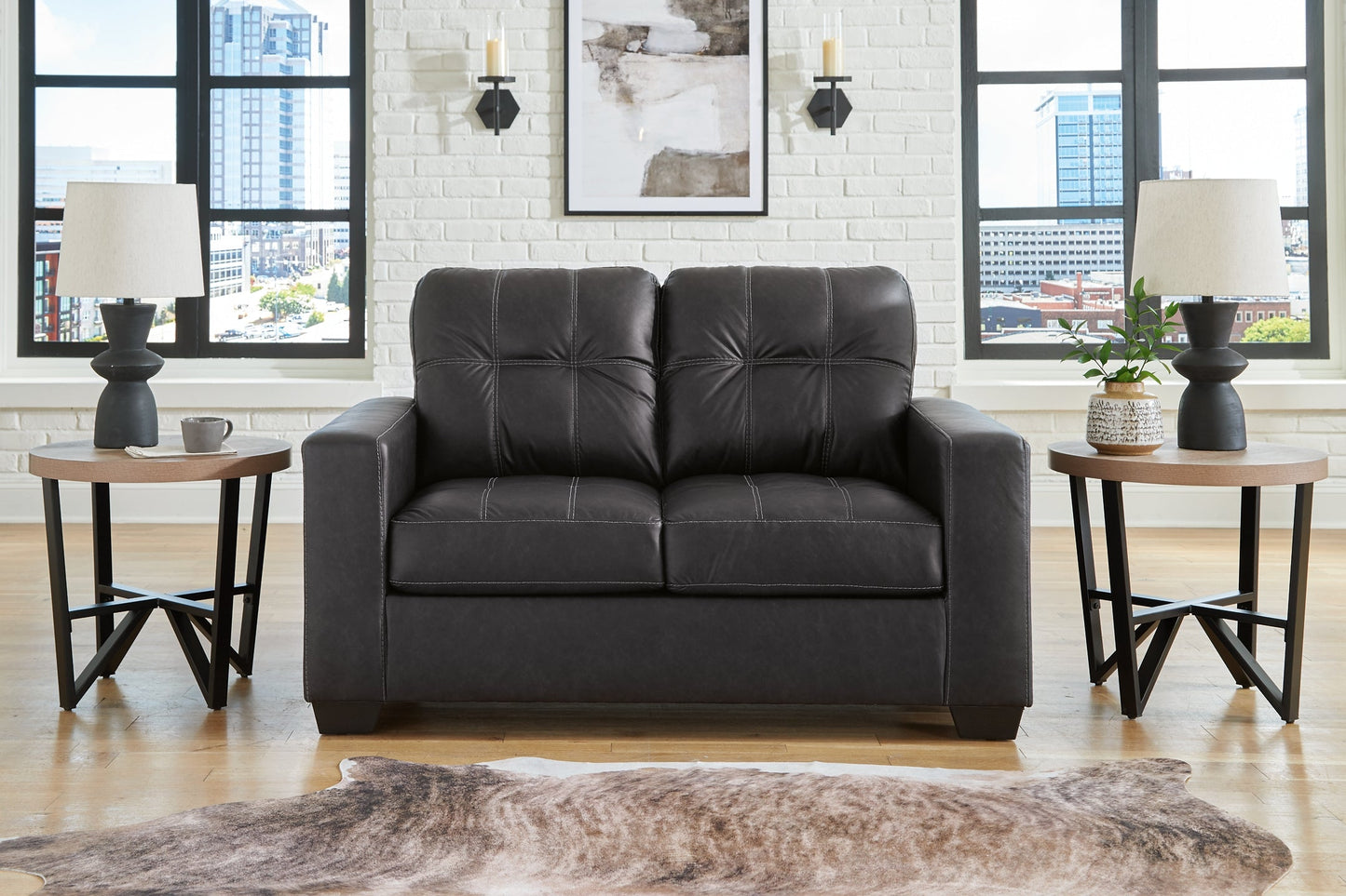 Canapé, causeuse et fauteuil inclinable Barlin Mills