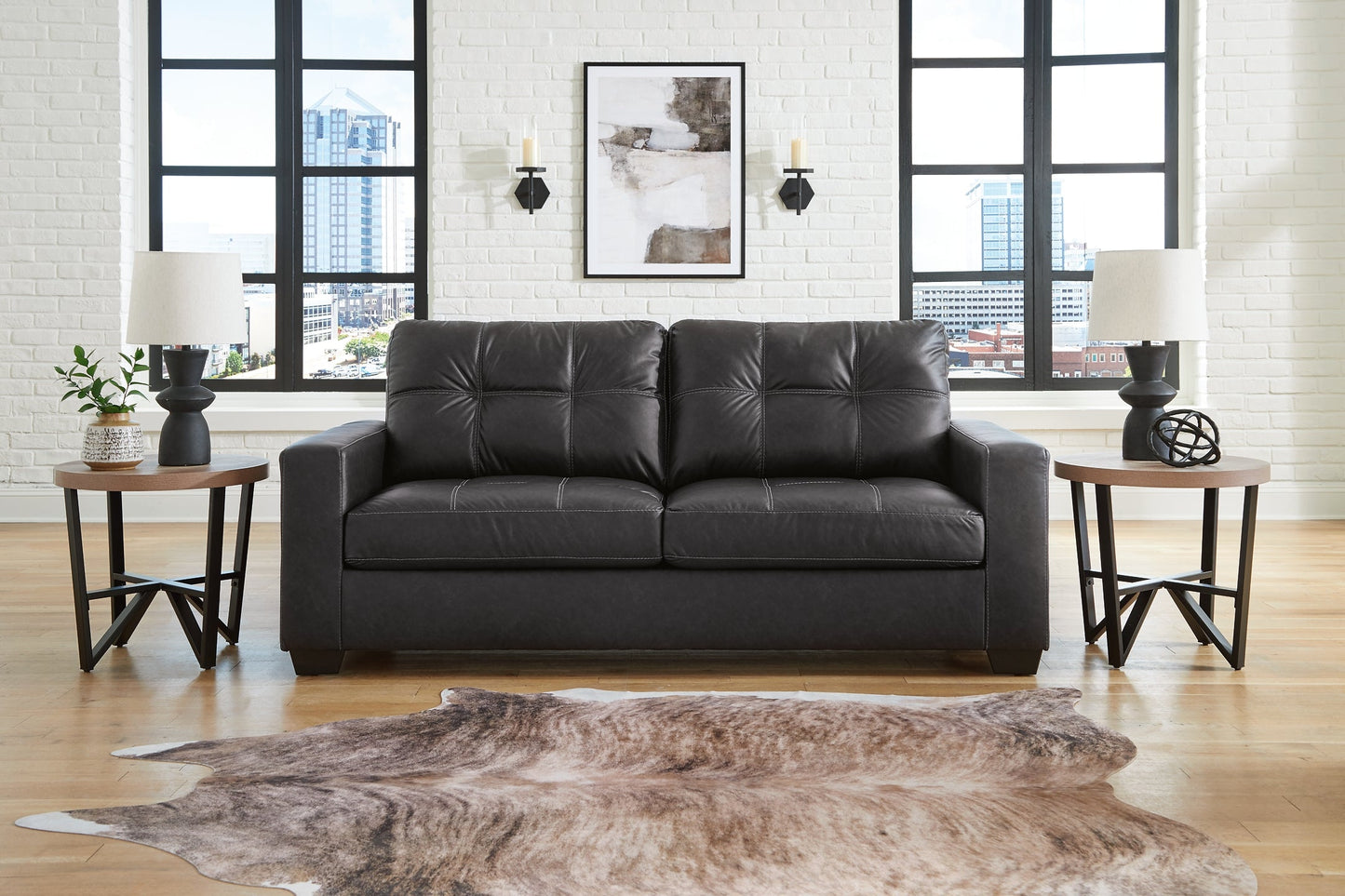 Canapé, causeuse et fauteuil inclinable Barlin Mills