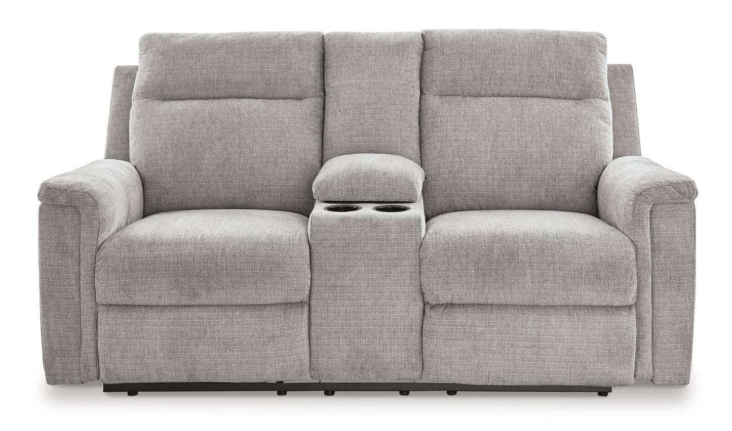 Causeuse Barnsana DBL REC PWR avec console