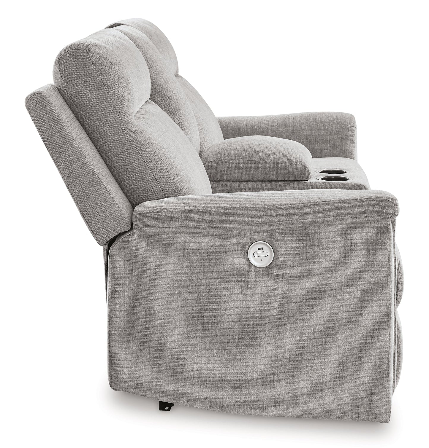 Causeuse Barnsana DBL REC PWR avec console