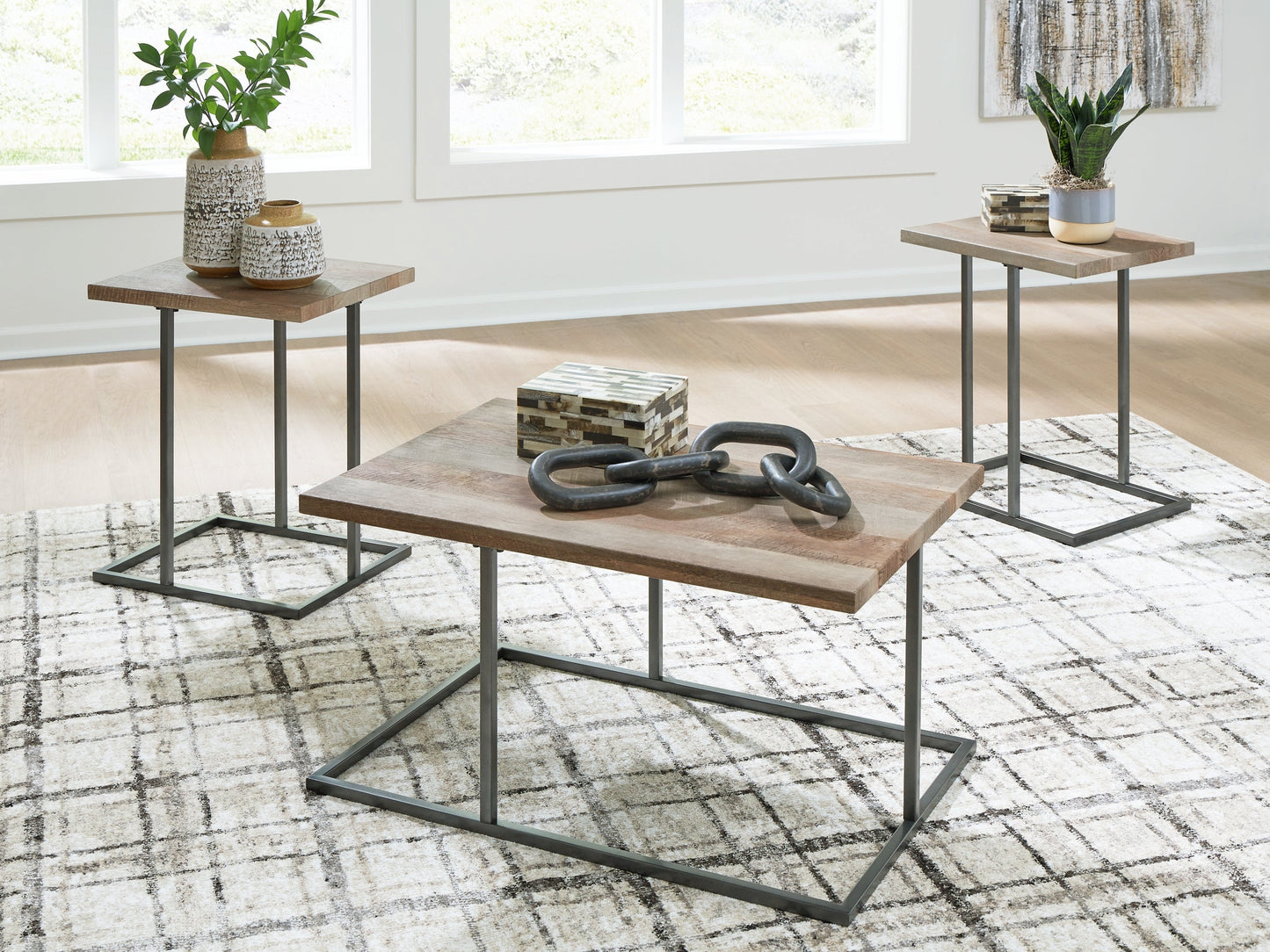 Ensemble de tables d'appoint Albreane (3/CN)