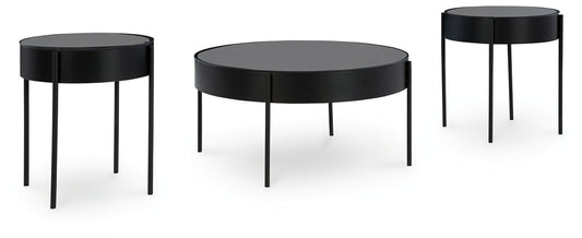 Ensemble de tables d'appoint Ardoline (3/CN)