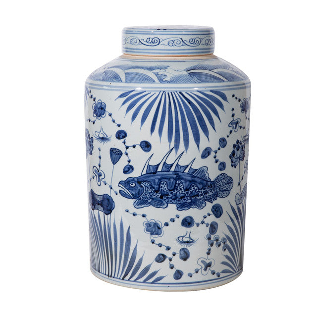 Grand bocal à thé en forme de poisson