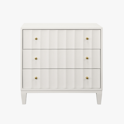 Table de chevet Astor laquée blanche