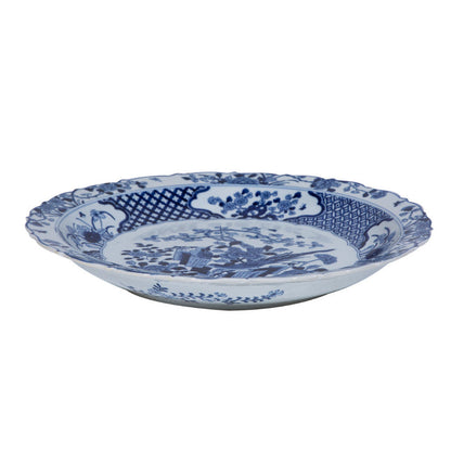 Assiette décorative à motif floral de faisan