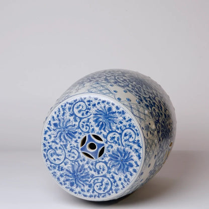 Tabouret de jardin Fleur de lotus bleu