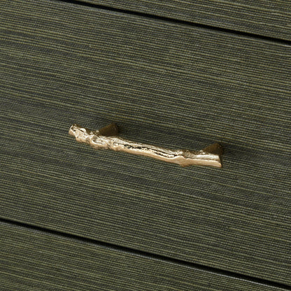 Coffre en toile de graminée Cardiff Deep Olive