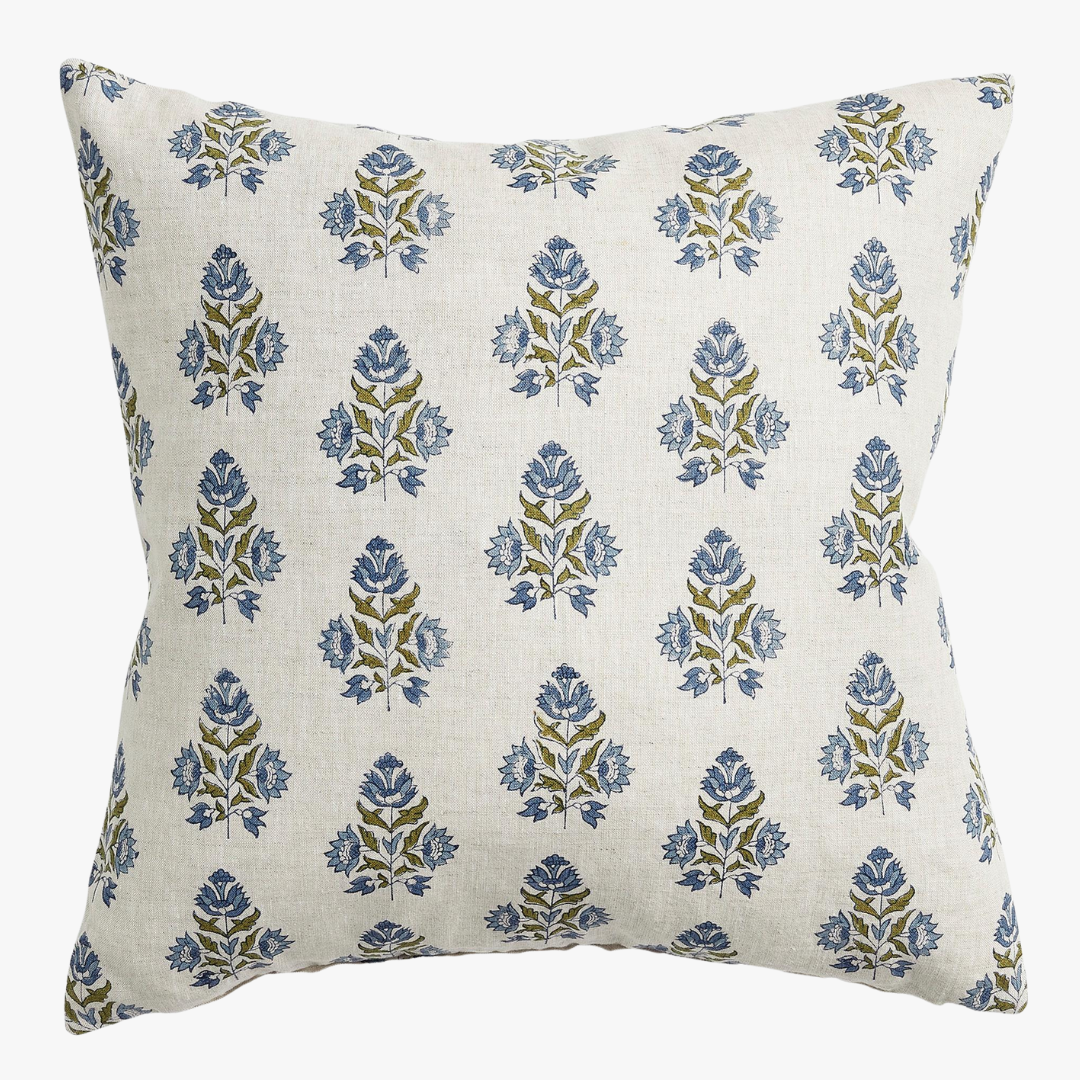 Housse de coussin Ankara Moss Azure