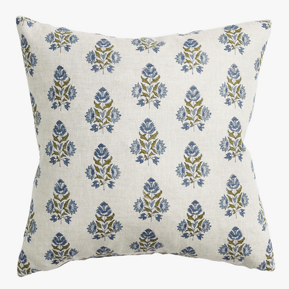 Housse de coussin Ankara Moss Azure