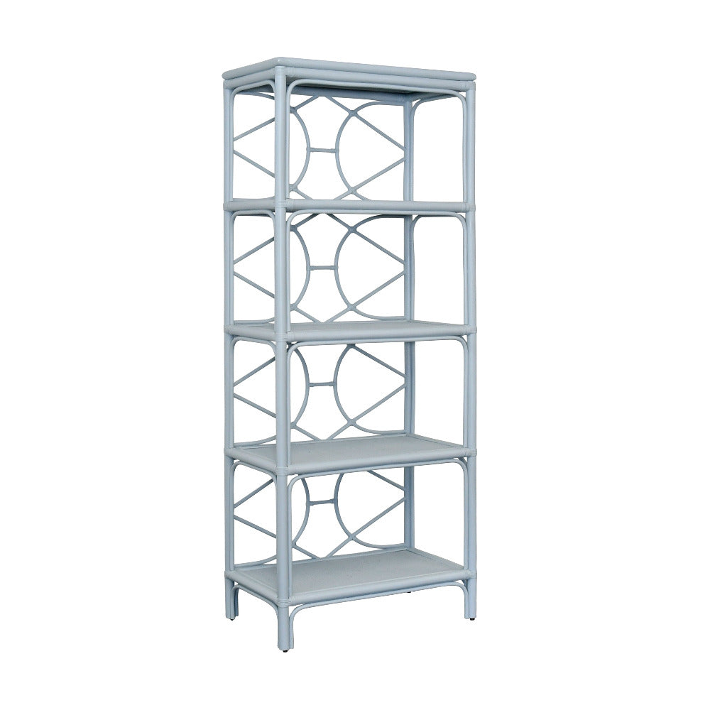 Etagere en rotin bleu clair Fernandina
