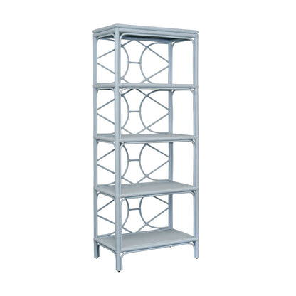 Etagere en rotin bleu clair Fernandina