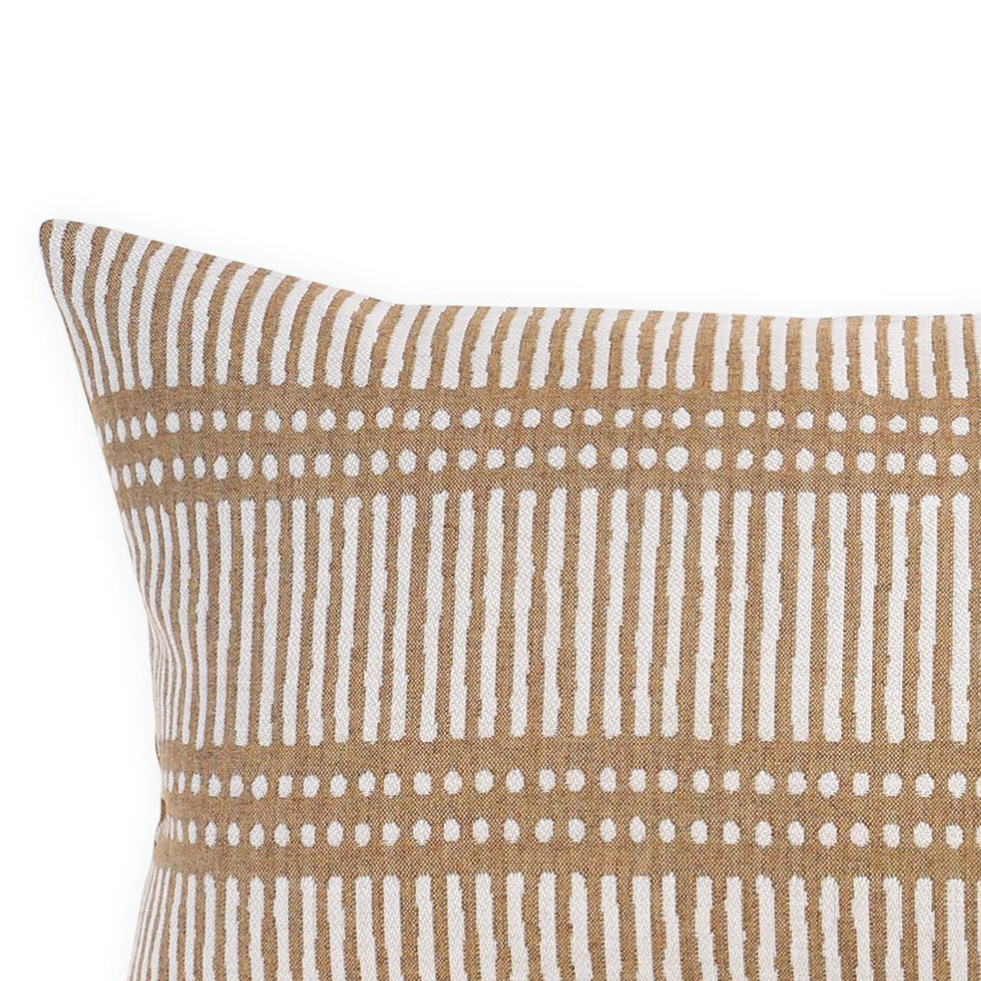 Housse de coussin lombaire d'extérieur en rotin à pois Dash Dot