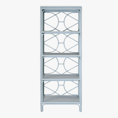 Etagere en rotin bleu clair Fernandina