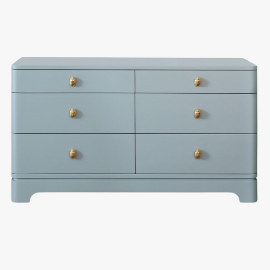 Commode Fleur bleu clair