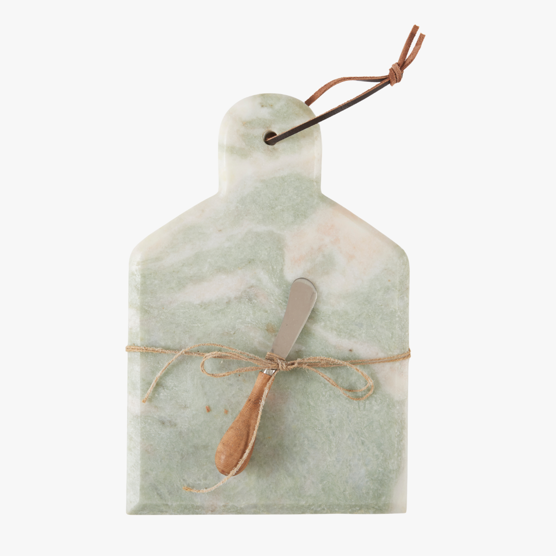 Ensemble de planches à fromage en marbre vert