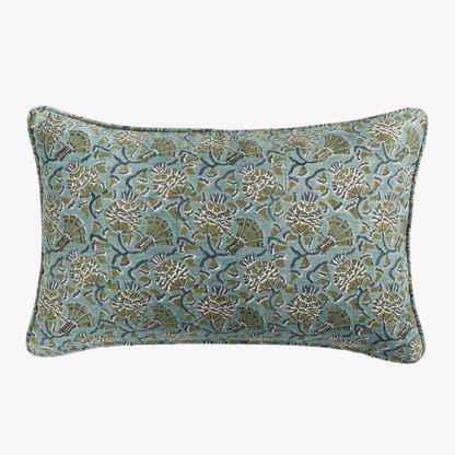 Housse de coussin lombaire ardoise Iznik