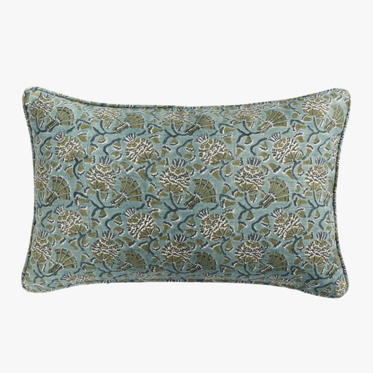 Housse de coussin lombaire ardoise Iznik