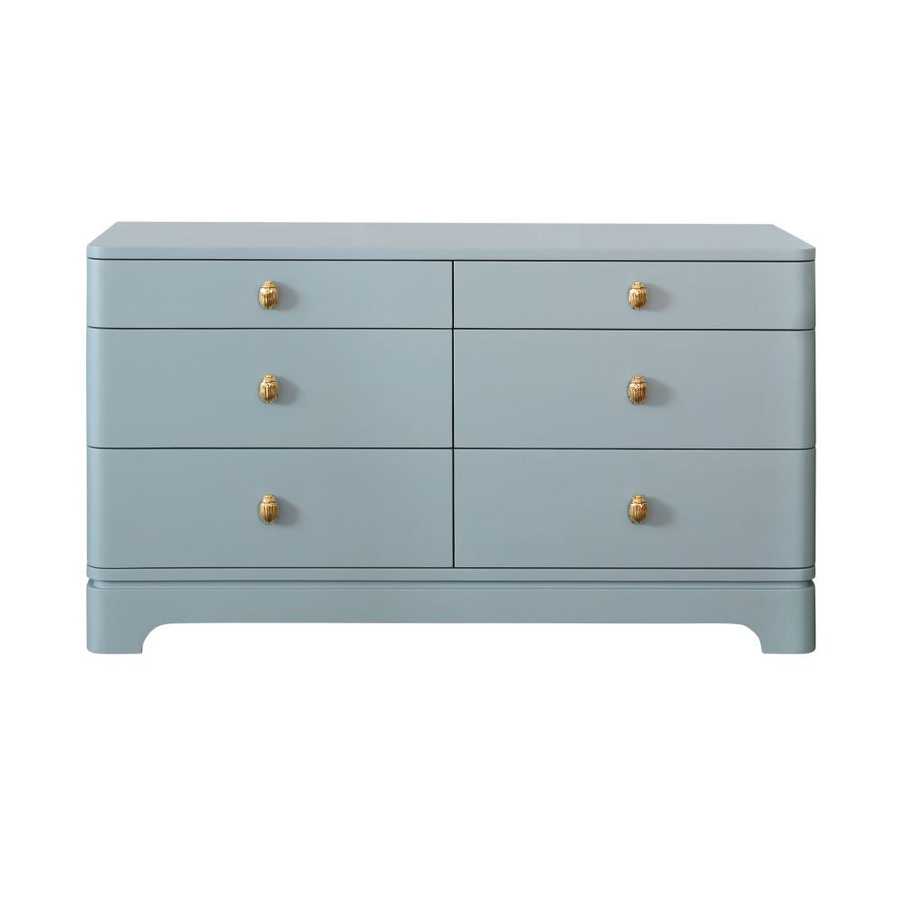 Commode Fleur bleu clair