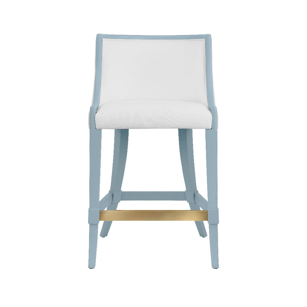 Tabouret de bar Karis bleu clair
