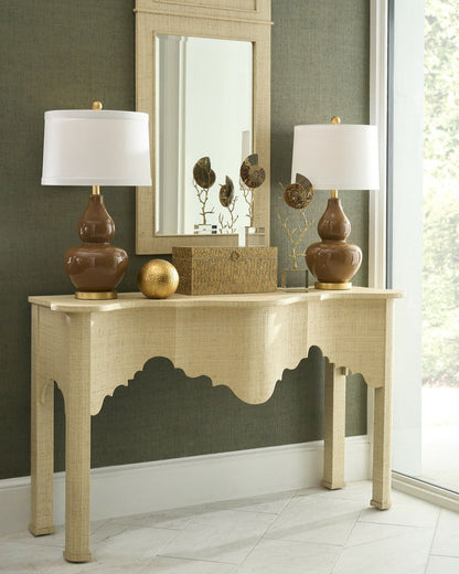 Console Kensington en raphia