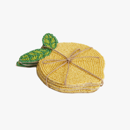 Ensemble de sous-verres citron
