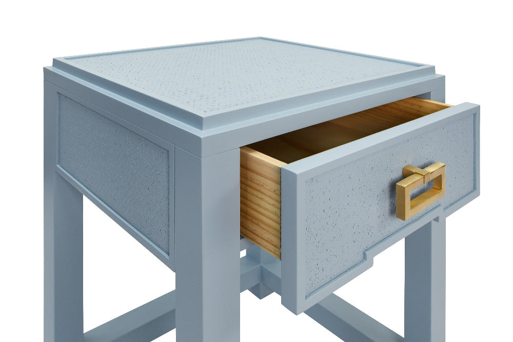Table d'appoint bleu clair Litchfield