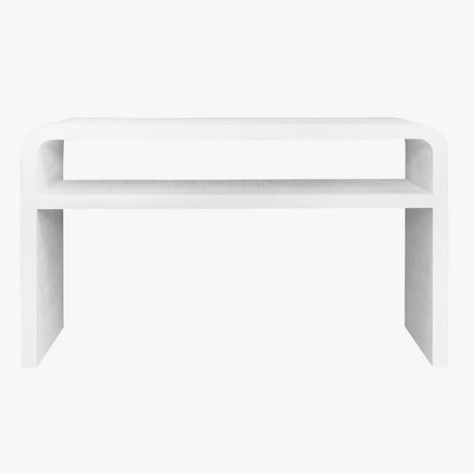 Console en lin blanc Manry