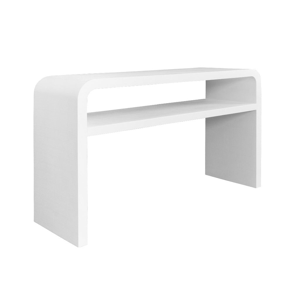 Console en lin blanc Manry