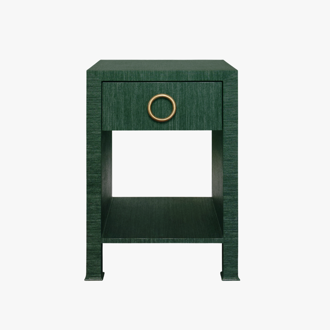 Table d'appoint Miles Forest en tissu d'herbe