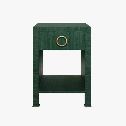 Table d'appoint Miles Forest en tissu d'herbe