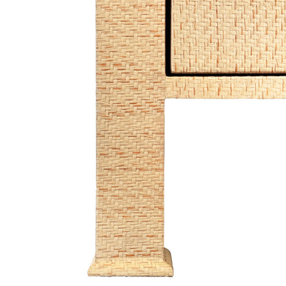 Coffre en tissu d'herbe naturelle Miles