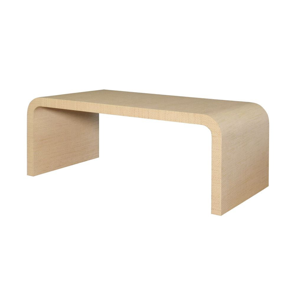 Table basse en tissu d'herbe effet cascade