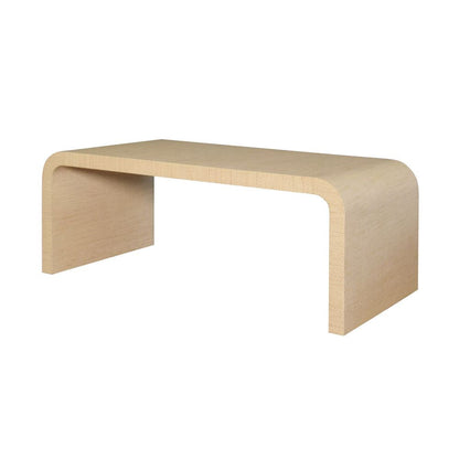 Table basse en tissu d'herbe effet cascade