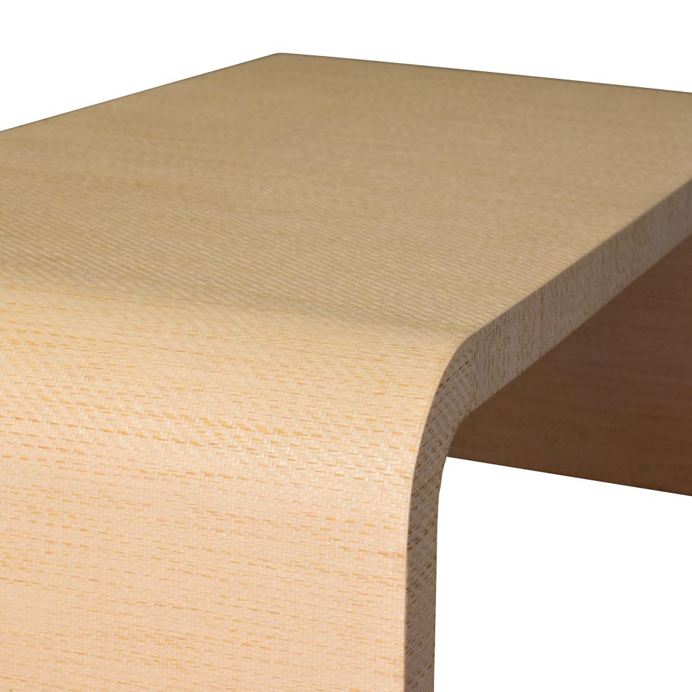 Table basse en tissu d'herbe effet cascade