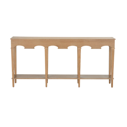 Table console Oslo en chêne cérusé