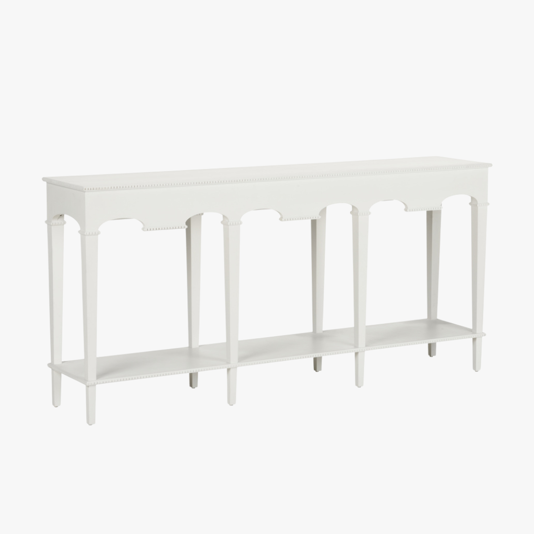 Table console Oslo blanche