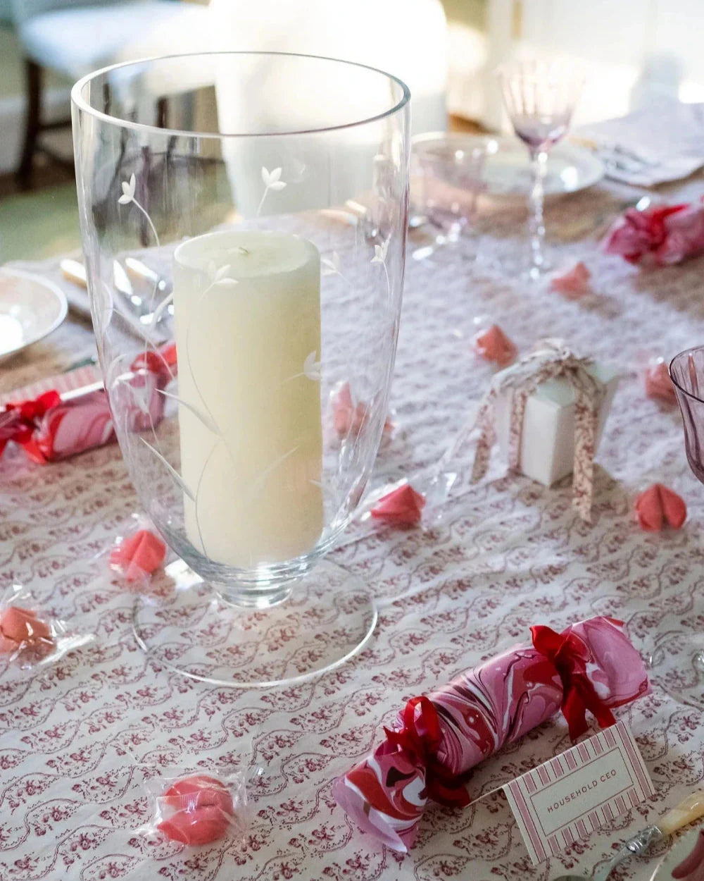 Petite Fleurs Verre Hurricane