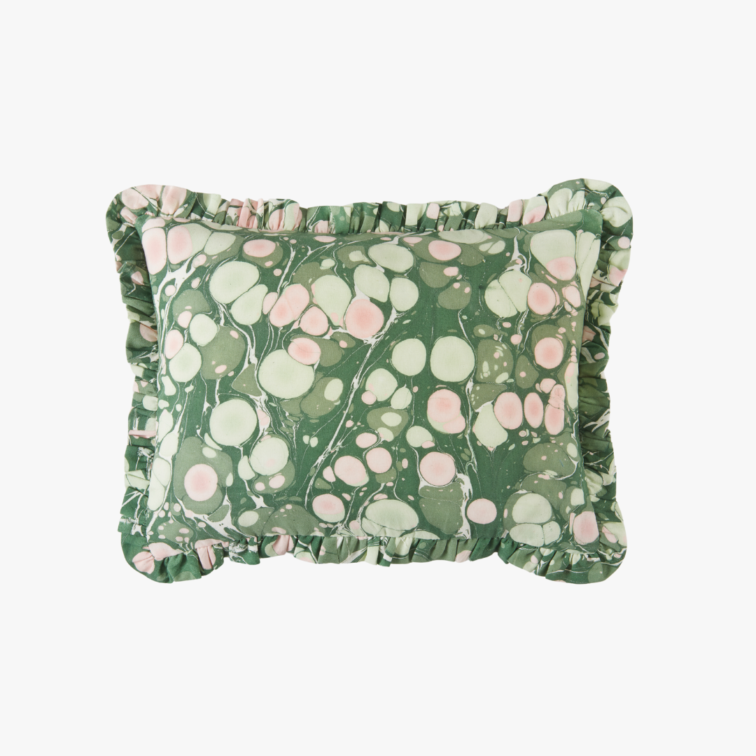 Housse de coussin lombaire Green Pebble