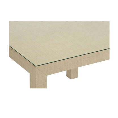 Table de jeu Sanibel en raphia naturel