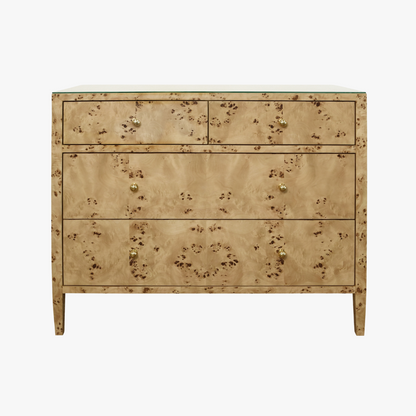 Coffre en loupe de bois saxonne