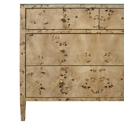 Coffre en loupe de bois saxonne